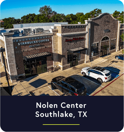 Unanchored Centers, Nolen Center in Southlake, TX (Dallas-Fort Worth MSA); N3 Real Estate